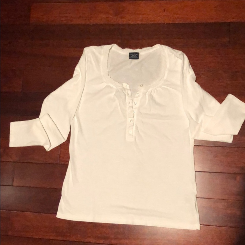 White shirt with buttons